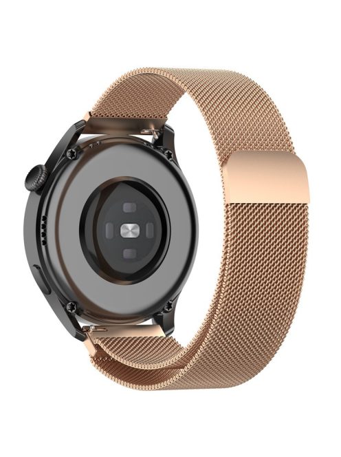 Breathable Milanese Stainless Steel Mesh Band Watch Strap for Huawei Watch GT3 42mm/Samsung Galaxy Watch 42mm - Rose Gold