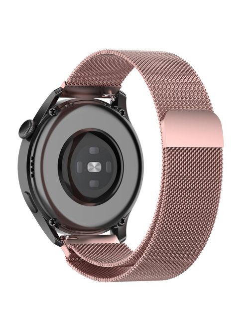 Breathable Milanese Stainless Steel Mesh Band Watch Strap for Huawei Watch GT3 42mm/Samsung Galaxy Watch 42mm - Rose Pink