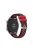 Dual Color Soft Silicone Smart Watch Replacement Strap 22mm for HUAWEI Watch GT2 46mm - Black/Red