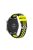 Dual Color Soft Silicone Smart Watch Replacement Strap 22mm for HUAWEI Watch GT2 46mm - Black/Yellow