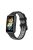 Dual Color Watch Band for Huawei Band 7, Pin Buckle Soft TPU Wrist Strap Replacement - Black/Grey