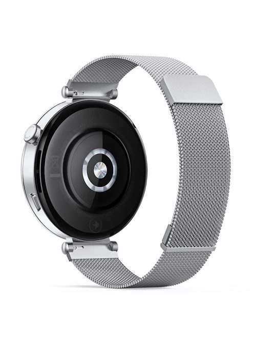 DUX DUCIS For Huawei Watch GT 4 41mm Replacement Band 18mm Milanese Magnetic Watch Strap - Silver