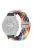 DUX DUCIS Mixture Pro Series Nylon Woven Strap for Samsung Galaxy Watch6  /  Watch5  /  Huawei Watch GT3 Magnetic Buckle 20mm Watchband - Rainbow