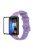 ENKAY HAT PRINCE For Huawei Band 8 / Band 8 NFC / Band 9 / Band 9 NFC Printed Silicone Watch Band with Soft PC Edge PMMA Screen Film - Purple