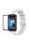 ENKAY HAT PRINCE For Huawei Band 8 / Band 8 NFC / Band 9 / Band 9 NFC Printed Silicone Watch Band with Soft PC Edge PMMA Screen Film - White