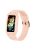 For Honor Band 6/Huawei Band 6/7 Replacement TPU Watch Band Adjustable Wrist Strap + Watch Case - Pink