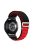 For Huawei / Samsung / Huami Amazfit GTS 4 / 3 / 2 / 1 / mini Watch Band Universal 20mm Nylon Wrist Strap - Black+Red