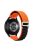 For Huawei / Samsung / Huami Amazfit GTS 4 / 3 / 2 / 1 / mini Watch Band Universal 20mm Nylon Wrist Strap - Orange+Black