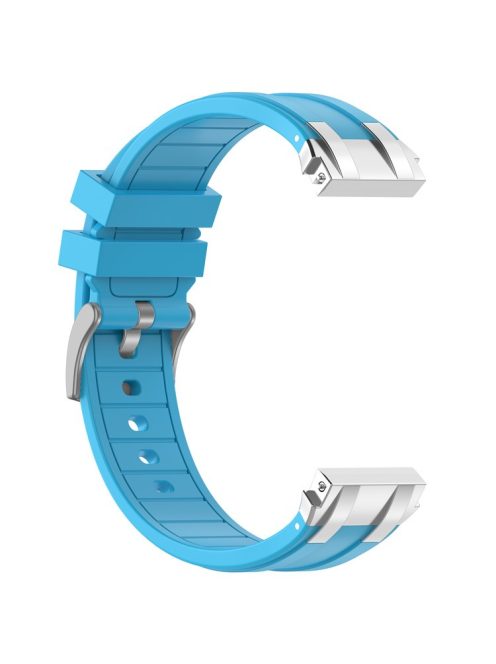 For Huawei / Samsung 22mm Universal Smartwatch Strap Silicone Replacement Band - Sky Blue