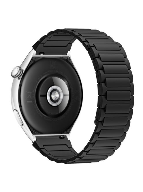 For Huawei / Samsung Smart Watch Silicone Band 22mm Universal Magnetic Replacement Strap - Black