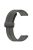 For Huawei / Samsung Universal 22mm Smartwatch Strap Magnetic Folding Buckle Silicone Band - Grey