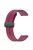 For Huawei / Samsung Universal 22mm Smartwatch Strap Magnetic Folding Buckle Silicone Band - Wine Red