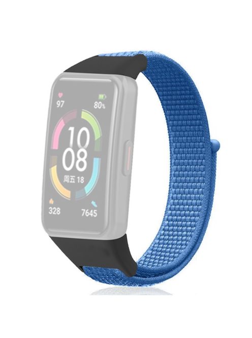 For Huawei Band 6 / 6 Pro / Honor Band 6 Watch Strap Nylon Loop Adjustable Wrist Band - Sky Blue