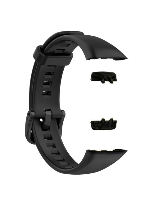 For Huawei Band 6 / Band 6 Pro / Honor Band 6 TPU Sport Strap Replacement Watch Band - Black