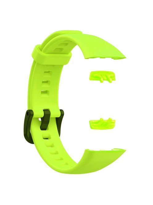 For Huawei Band 6 / Band 6 Pro / Honor Band 6 TPU Sport Strap Replacement Watch Band - Lime