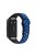 For Huawei Band 6 / Honor Band 6 Dual Color Silicone Watch Band Adjustable Wrist Strap Replacement - Black / Blue