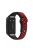 For Huawei Band 6 / Honor Band 6 Dual Color Silicone Watch Band Adjustable Wrist Strap Replacement - Black / Red