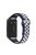 For Huawei Band 6 / Honor Band 6 Dual Color Silicone Watch Band Adjustable Wrist Strap Replacement - Midnight Blue / White