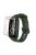 For Huawei Band 6 Soft Silicone Sports Wristband with Transparent TPU Case Full Around Bumper Frame Cover - Blackish Green