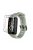 For Huawei Band 6 Soft Silicone Sports Wristband with Transparent TPU Case Full Around Bumper Frame Cover - Grey Green