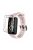 For Huawei Band 6 Soft Silicone Sports Wristband with Transparent TPU Case Full Around Bumper Frame Cover - Light Pink