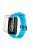 For Huawei Band 6 Soft Silicone Sports Wristband with Transparent TPU Case Full Around Bumper Frame Cover - Sky Blue