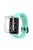 For Huawei Band 6 Soft Silicone Sports Wristband with Transparent TPU Case Full Around Bumper Frame Cover - Teal Green