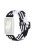 For Huawei Band 7 Braided Watch Band Replacement Wrist Strap with Adjustable Buckle - Black / White