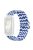 For Huawei Band 7 Braided Watch Band Replacement Wrist Strap with Adjustable Buckle - Blue / White