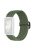 For Huawei Band 7 Braided Watch Band Replacement Wrist Strap with Adjustable Buckle - Green