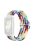 For Huawei Band 7 Braided Watch Band Replacement Wrist Strap with Adjustable Buckle - Rainbow