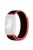 For Huawei Band 7 Nylon Watch Strap Adjustable Loop Fastener Replacement Sport Wrist Band - Red / Black