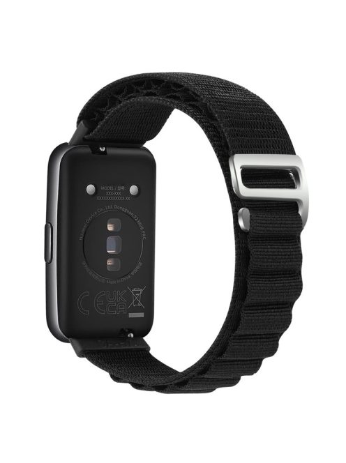 For Huawei Band 7 Replacement Watch Band Nylon Adjustable Wrist Strap - Black