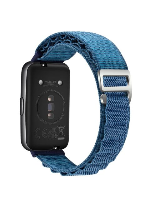 For Huawei Band 7 Replacement Watch Band Nylon Adjustable Wrist Strap - Blue