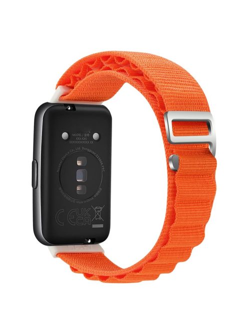 For Huawei Band 7 Replacement Watch Band Nylon Adjustable Wrist Strap - Orange