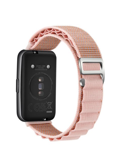 For Huawei Band 7 Replacement Watch Band Nylon Adjustable Wrist Strap - Pink