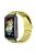 For Huawei Band 7 Stainless Steel Smart Watch Band Three Beads Replacement Strap with Folding Buckle - Gold