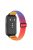 For Huawei Band 7 Stretchy Boho Watch Band Adjustable Elastic Nylon Strap Replacement Wristband - Rainbow