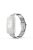 For Huawei Band 7 Three Beads Watch Band Replacement Stainless Steel Anti-scratch Wrist Strap - Silver