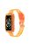 For Huawei Band 7/Band 6/Honor Band 6 Replacement Transparent TPU Watch Strap Wrist Band with Watch Case - Transparent Orange