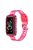 For Huawei Band 7/Band 6/Honor Band 6 Replacement Transparent TPU Watch Strap Wrist Band with Watch Case - Transparent Rose