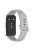 For Huawei Band 8 / 8 NFC / 9 / 9 NFC Glossy Silicone Watch Strap Replacement Watchband - Grey