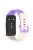 For Huawei Band 8 / 8 NFC / 9 / 9 NFC Glossy Silicone Watch Strap Replacement Watchband - Starlight+Purple