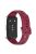 For Huawei Band 8 / 8 NFC / 9 / 9 NFC Glossy Silicone Watch Strap Replacement Watchband - Wine Red