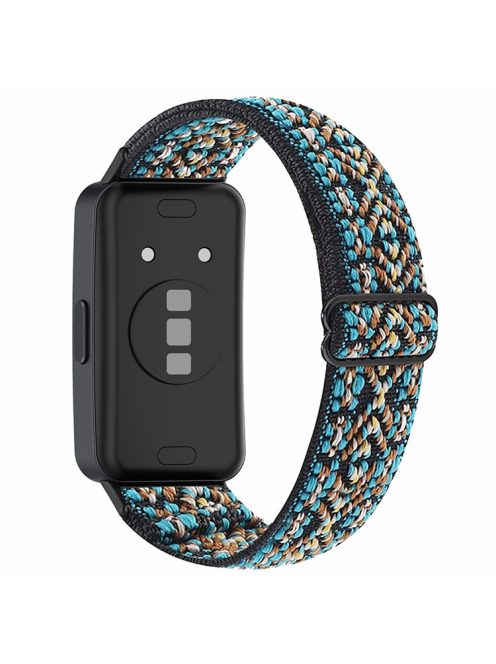 For Huawei Band 8 / Band 8 NFC / Band 9 / Band 9 NFC Bohemian Style Elastic Nylon Smartwatch Strap Watch Band Replacement - Brown