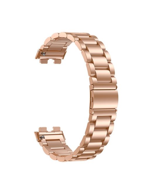 For Huawei Band 8 / Band 8 NFC / Band 9 / Band 9 NFC Metal Watch Bracelet Strap Stainless Steel Watch Band - Rose Gold