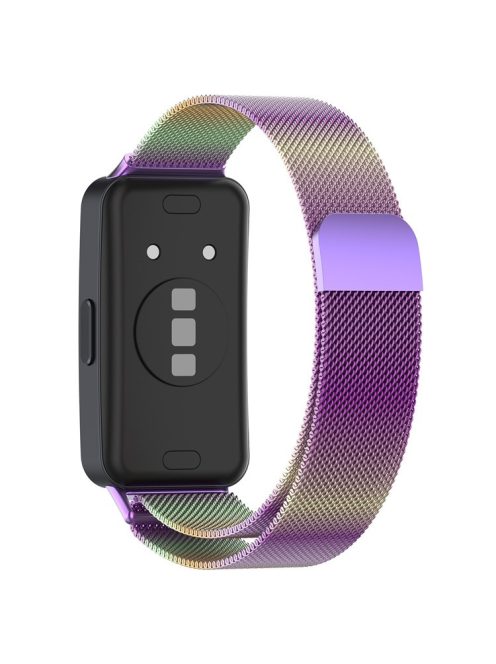 For Huawei Band 8 / Band 8 NFC / Band 9 / Band 9 NFC Milanese Mesh Wrist Strap Replacement Metal Smart Watch Band - Multi-color