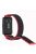 For Huawei Band 8 / Band 8 NFC / Band 9 / Band 9 NFC Nylon Watch Band Adjustable Sport Loop Breathable Replacement Strap - Black / Red