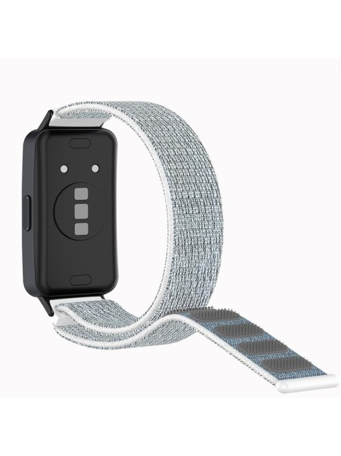 For Huawei Band 8 / Band 8 NFC / Band 9 / Band 9 NFC Nylon Watch Band Adjustable Sport Loop Breathable Replacement Strap - Seashell