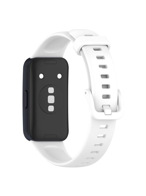 For Huawei Band 8 / Band 8 NFC / Band 9 / Band 9 NFC Silicone Strap Waterproof Soft Watch Band - White